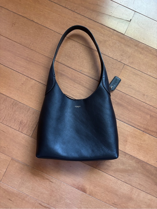 Coach Handbags - Coach Brooklyn 28 Black Leather Shoulder Bag